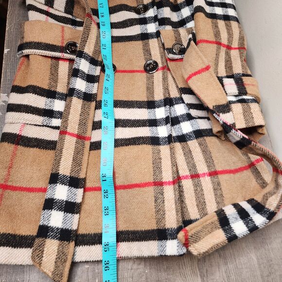 Vintage Y2K Burberry London Made In England Nova Check Cotton Belted Trench Coat - Picture 13 of 16